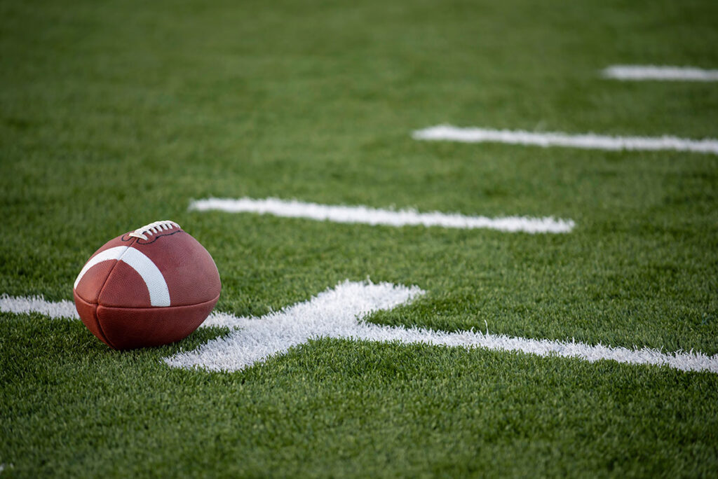 football on field